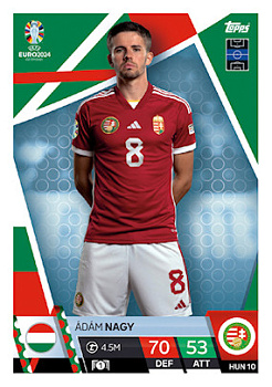 Adam Nagy Hungary Topps Match Attax EURO 2024 #HUN10